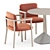 Modern Chic Dining Set 3D model small image 3