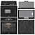 Korting Appliance Set: Oven, Microwave, Cooktops 3D model small image 1
