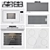 Korting Appliance Set: Oven, Microwave, Cooktops 3D model small image 2