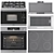 Korting Appliance Set: Oven, Microwave, Cooktops 3D model small image 3