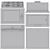 Korting Appliance Set: Oven, Microwave, Cooktops 3D model small image 4