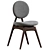 Elegant Carlisle Dark Gray Chair 3D model small image 2