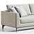 Elegant Meridiani Louis Up Sofa 3D model small image 2