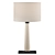 Athena Marble Bronze Table Lamp 3D model small image 3