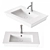 Modern Duravit Washbasin 3D Model 3D model small image 1