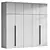 Sleek Modern Wardrobe Design 3D model small image 3