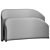  Versatile Headboard: 2 Sizes, 2 Colors 3D model small image 5