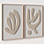 Stone Textured Relief Artwork in Frame 3D model small image 4