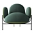 KANO Dolphin Lounge Chair 3D model small image 3