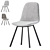 Comfort Metal Frame Dining Chair 3D model small image 1