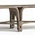 Purcell Bench in Legacy Metal 3D model small image 3