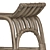 Purcell Bench in Legacy Metal 3D model small image 4