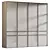 Modern Style Wardrobe 3D Model 3D model small image 3