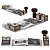 Elegant Decor Set for Workspace 3D model small image 1