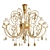 Elegant Patrizia Volpato Intrecci Chandelier 3D model small image 5