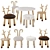 "Animal Friends Kids Furniture Set 3D model small image 5