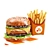 Ultimate Gourmet Burger Delight 3D model small image 1