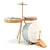 ZARA Wooden Drum Set 3D model small image 1