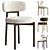 Contemporary Davis Dining Chair in 3D 3D model small image 6