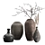 Handcrafted Rustic Vases Set: 2 3D model small image 2