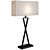 Rectangular Black Deco Style Lamp 3D model small image 1