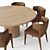 Modern RH Byron Dining Set 3D model small image 2