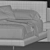 Minotti Brasilia Bed - Elegantly Modern 3D model small image 4