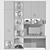  Toy Storage Cabinet with Workspace 3D model small image 2