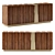 Elegantly Crafted Elm Sideboard 3D model small image 1