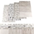 Modern High-Resolution Rug Set 3D model small image 1