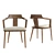 Italian Paul Table & Tilly Chairs 3D model small image 3