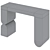 Sleek Console by Kare Design 3D model small image 5