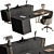 Executive Workstation Furniture - Luxurious Design 3D model small image 2