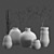 Rustic Handcrafted Vases with Twigs 3D model small image 4