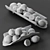 Elegant Lemon Caryn Trays Set 3D model small image 2