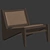 Sleek Kangaloon Lounge Chair 3D model small image 7