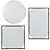 Modern Chic Wall Mirror Set 3D model small image 2