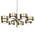 Large Brass Chandelier Markaryd Sweden 3D model small image 1