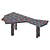 Ventaglio Wood Table by Cassina 3D model small image 3