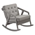 Picket House Armchair Frills 3D model small image 6