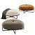 Elegant Bond Ottoman in Trio 3D model small image 2