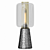 Elegant Smoky Gray Glass Lamp 3D model small image 1