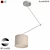 Modern Chrome Ceiling Light Fixture 3D model small image 1