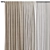 Geometric Design Curtain Panel 3D model small image 3