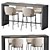 Modern Bar Stool Set Ensemble 3D model small image 1