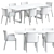 Modern Dining Set: Potocco Lars & Bolero 3D model small image 3