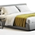 Modern Merkurio Bed 3D Model 3D model small image 2