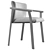 Elegant Ash Wood Armchair Elegance 3D model small image 6