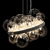 Modern IONA PLATE Light Fixture 3D model small image 3