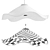 Elegant Caroline Pendant Lamp 3D model small image 5